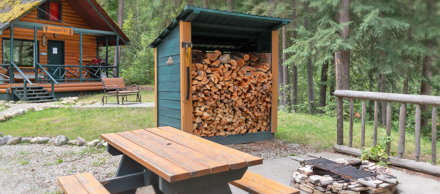 outdoor fire area