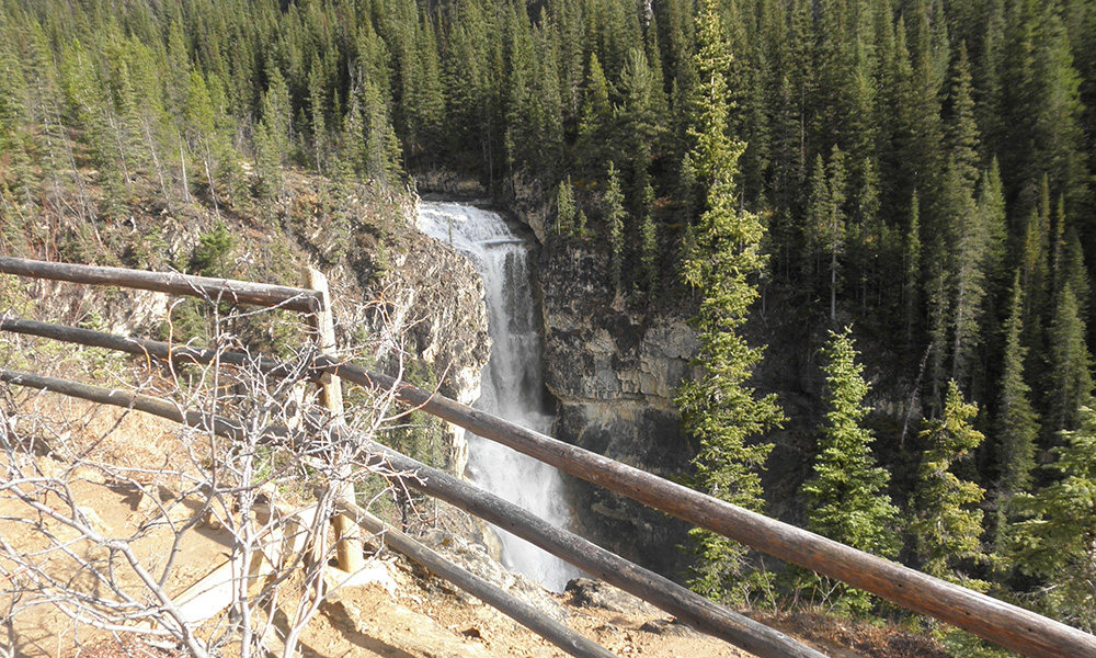 Falls on Berg Lake Trail